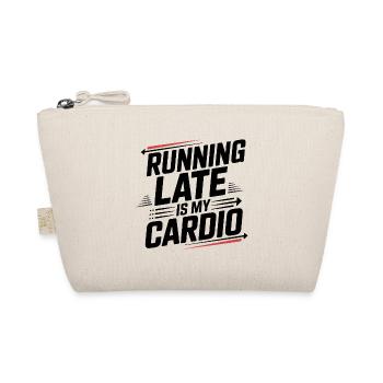Courir en retard, c’est mon cardio - Trousse biologique - nature - Devant
