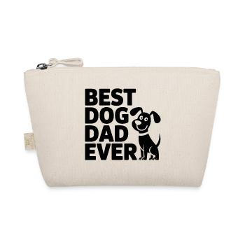 Best Dog Dad Ever – Dog Motif - Organic Pouch - nature - Front