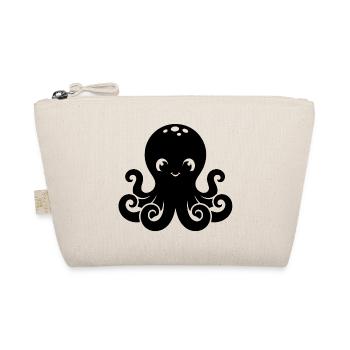 Design Petit Poulpe Mignon - Trousse biologique - nature - Devant