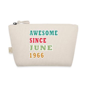 Awesome Since June 1966 - Organic Pouch - nature - Front
