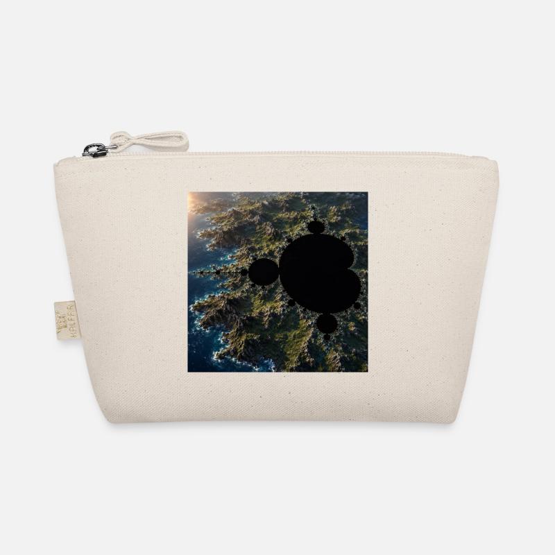 Marine fractal above coast Organic Pouch