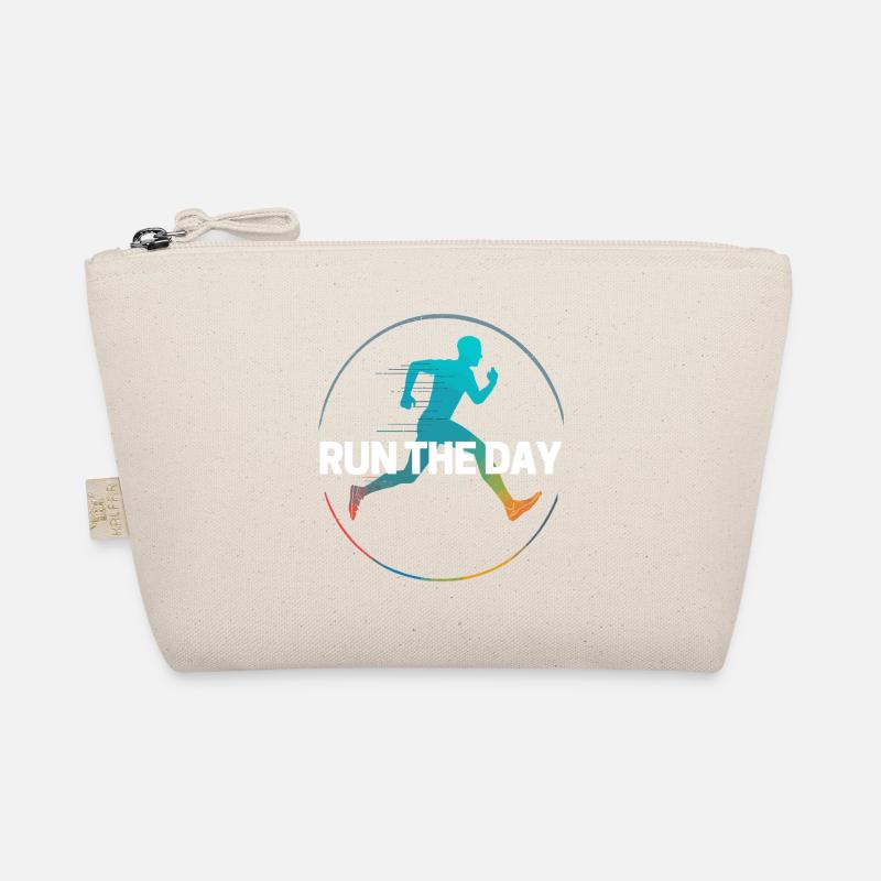 Run - Running The Day Lauf Motivation Jogging Bio-Täschchen