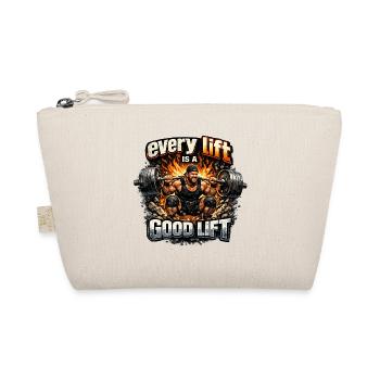 Every repetition – Win good lift - Organic Pouch - nature - Front
