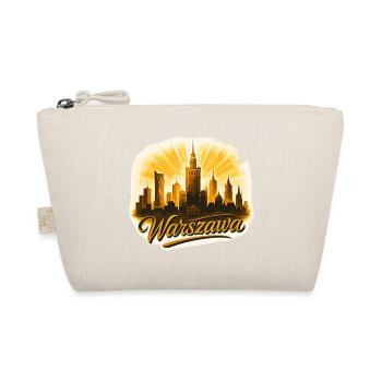 Warszawa Skyline Gold – Modernes Epic Design - Bio-Täschchen - Natur - Vorne
