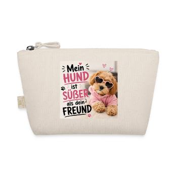 Mein Hund ist süßer als dein Freund - Bio-Täschchen - Natur - Vorne