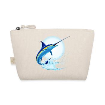 Blue Marlin Swordfish Jumping out of ocean - Organic Pouch - nature - Front