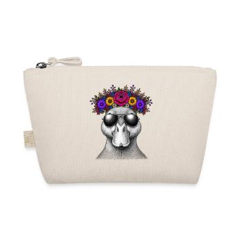 Canard avec couronne de fleurs et lunettes de soleil - Trousse biologique - nature - Devant