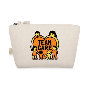Team Care Heart Kita Coat of Arms - Organic Pouch - nature - Front