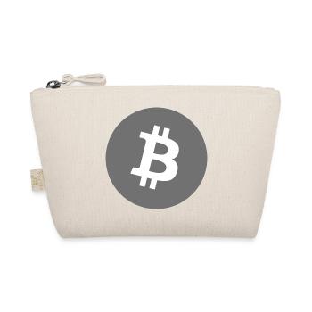 Bitcoin Core Symbol Grau Kreis - Bio-Täschchen - Natur - Vorne