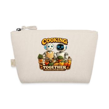 Robots cook together - Organic Pouch - nature - Front