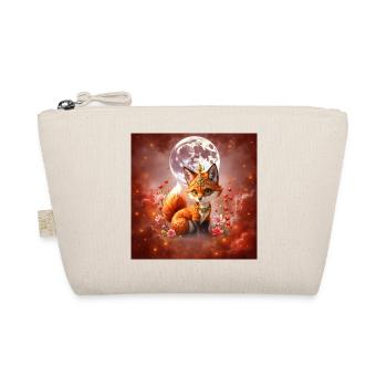 Lunar Fox with Jewels - Organic Pouch - nature - Front