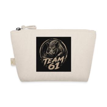 Team 61 Wild Boar Power Logo - Organic Pouch - nature - Front