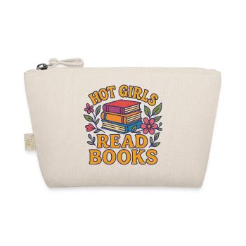 Hot Girls Read Books - Organic Pouch - nature - Front
