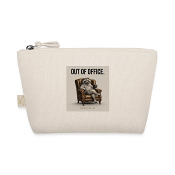 Out Of Office Funny Raccoon - Bio-Täschchen - Natur - Vorne