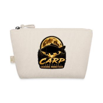 Midnight Carp Addicted Monster Fishing Design - Organic Pouch - nature - Front