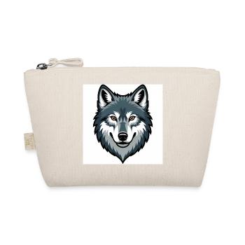 Wolf Head – stylized illustration - Organic Pouch - nature - Front