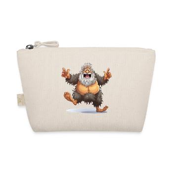Happy Bigfoot Cartoon - Organic Pouch - nature - Front