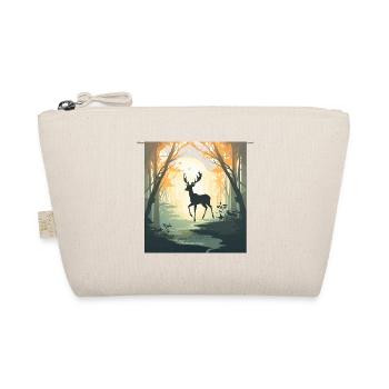 Deer in the autumn forest - Organic Pouch - nature - Front