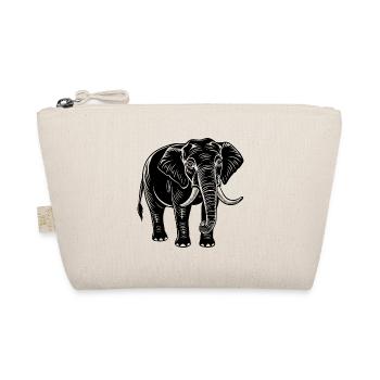 Elefant - Bio-Täschchen - Natur - Vorne