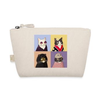 Cat Couture Quartett - Bio-Täschchen - Natur - Vorne