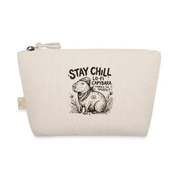 Capybara Chill LoFi Artwork - Organic Pouch - nature - Front