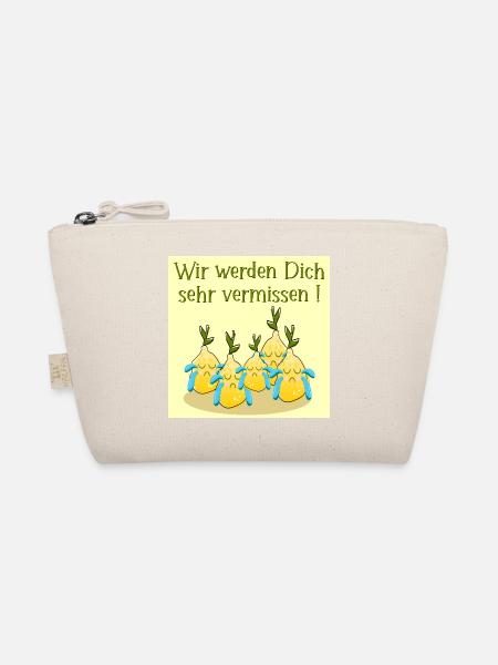 Abschied Team Zitronen - Bio-Täschchen - Natur