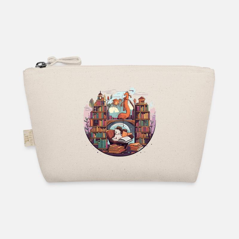 Dragon Library Reading Room Adventure Organic Pouch