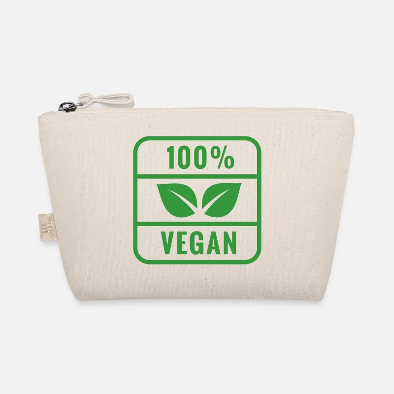 100 % vegan - Bio-Täschchen - Natur