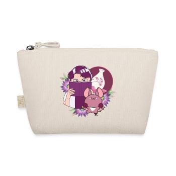 Manga Reader, Sake and Bat with Prosthesis - Organic Pouch - nature - Front