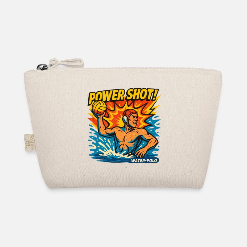 Retro-Wasserball-Power-Shot - Bio-Täschchen - Natur