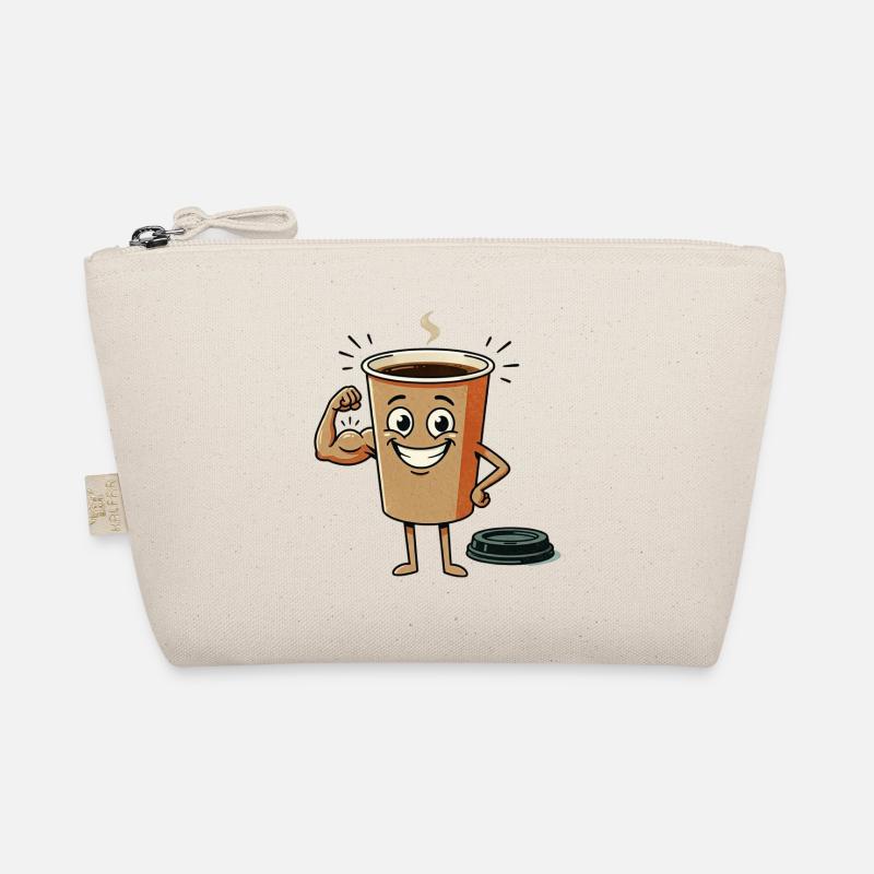 Energetic Coffee Cup Figure Organic Pouch