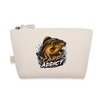 Carp Addict Mirror Carp Fishing Design - Organic Pouch - nature - Front