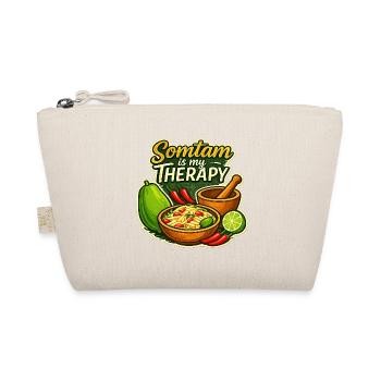 Somtam Is My Therapy – Retro Thailand Street Food - Organic Pouch - nature - Front