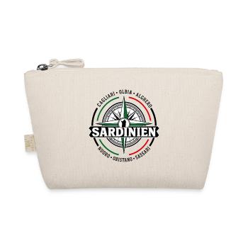 Sardinien compass rose banner travel shirt - Bio-Täschchen - Natur - Vorne