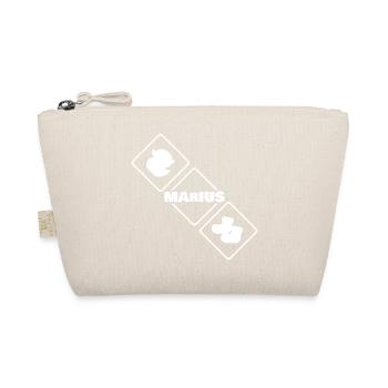 Marius Diamant Logo Bird - Organic Pouch - nature - Front
