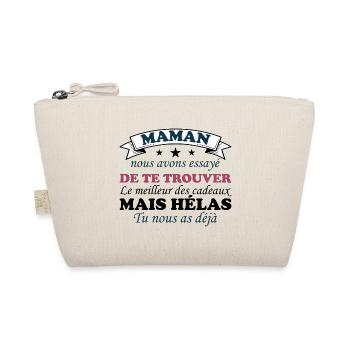 Maman nous avons essayé de te trouver cadeau - Trousse biologique - nature - Devant