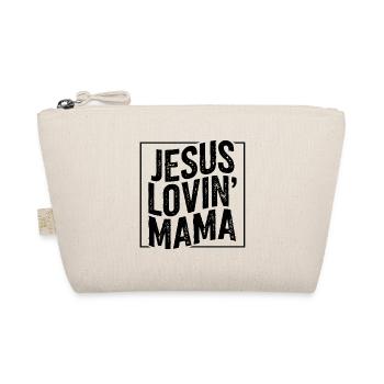 Jesus loving mother Jesus loving mom Mother's Day - Organic Pouch - nature - Front