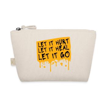 Let It Hurt Let It Heal Let It Go Inspirational - Organic Pouch - nature - Front