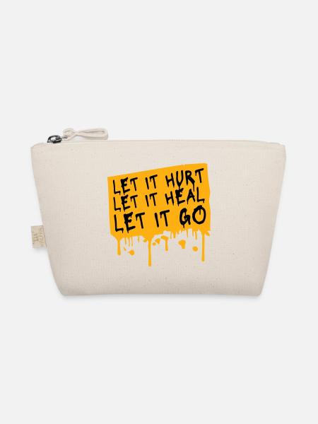 Laisse faire mal Laisse ça guérir Laisse partir Inspirant - Trousse biologique - nature - Devant