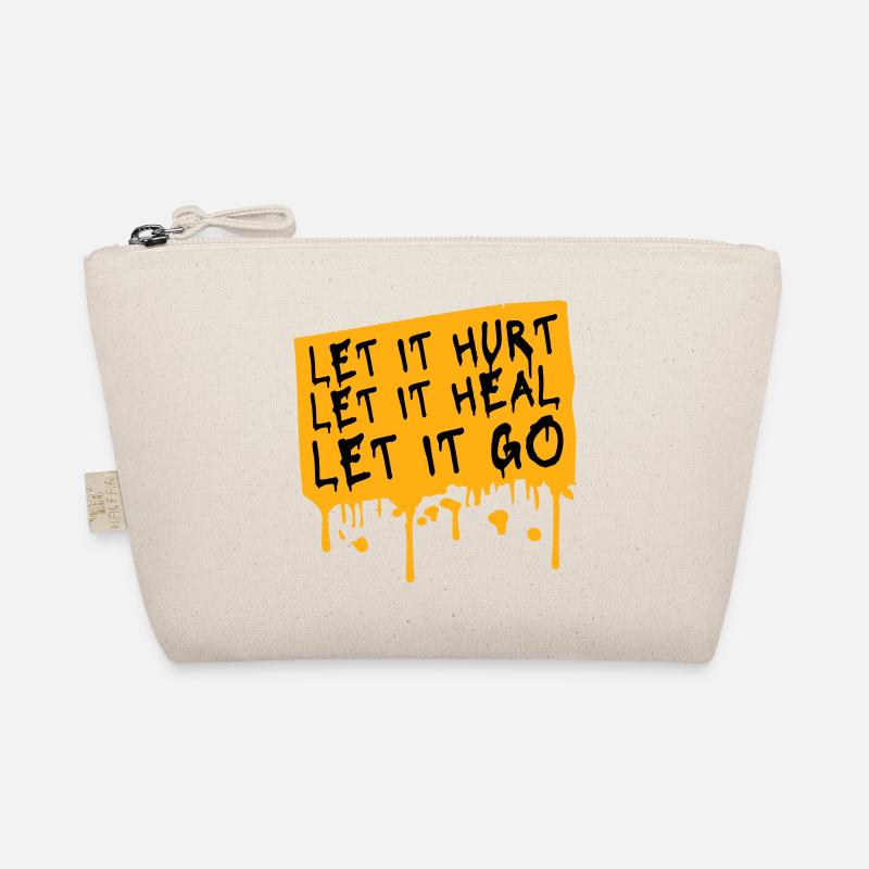 Let It Hurt Let It Heal Let It Go Inspirational Organic Pouch