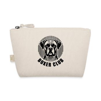 Boxer Club – Minimalist linear silhouette Hund - Bio-Täschchen - Natur - Vorne