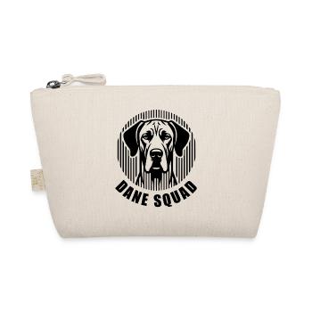 Dane Squad – Minimalist linear silhouette Hund - Bio-Täschchen - Natur - Vorne