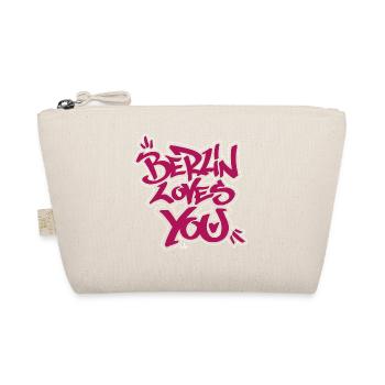 Berlin loves you graffiti style - Organic Pouch - nature - Front
