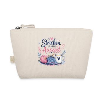 Stricken ist meine Auszeit - Bio-Täschchen - Natur - Vorne