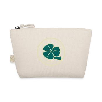 Green Beige Shamrock Saint Patrick's Day Floral - Organic Pouch - nature - Front