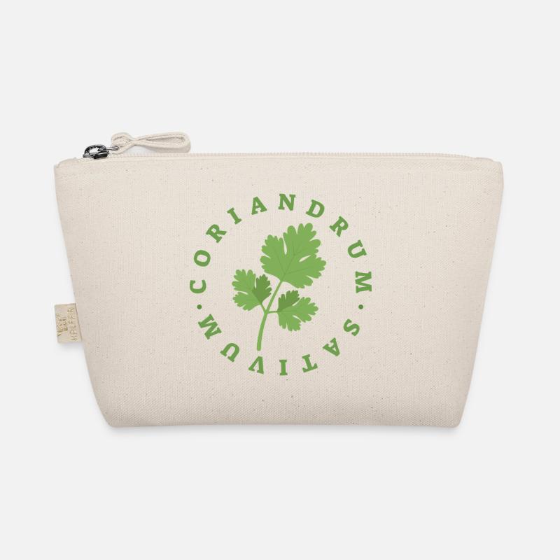 Coriander Circular Leaf Emblem Organic Pouch