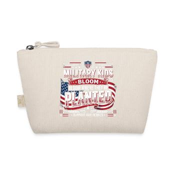 Military children flourish where they are planted. - Organic Pouch - nature - Front