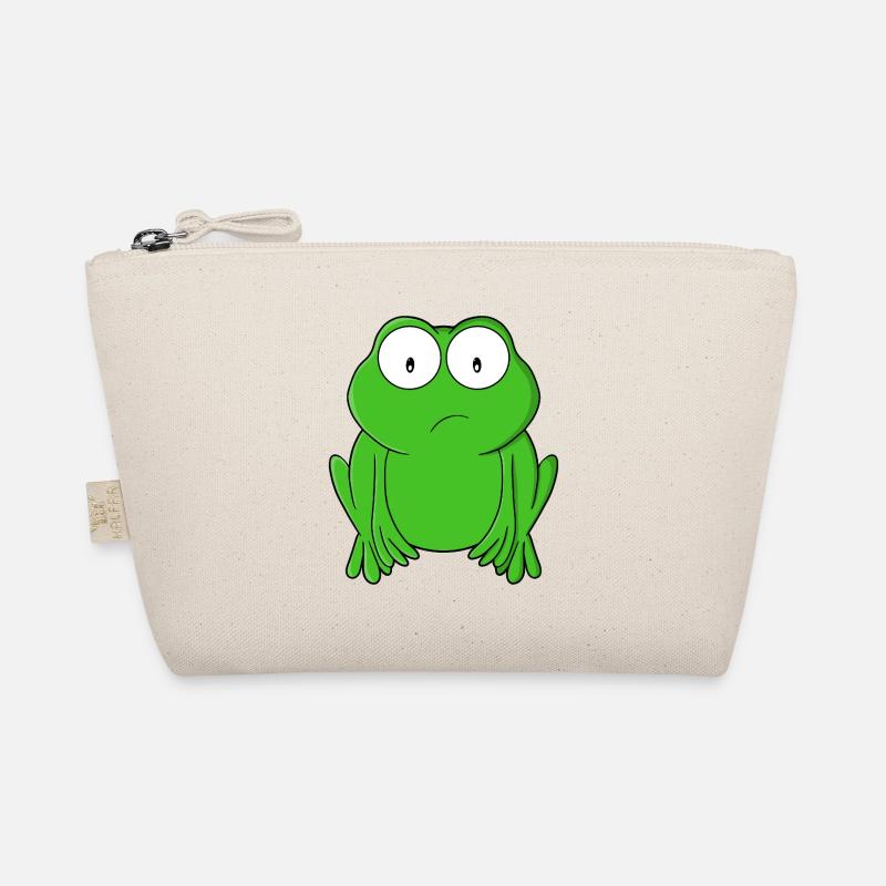 Smaragdfrosch Sorge mit weit aufgerissenen Augen Bio-Täschchen