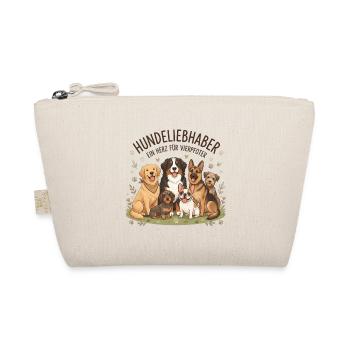 Hundedeliebhaber – Ein Herz Für Vierbeiner - Bio-Täschchen - Natur - Vorne