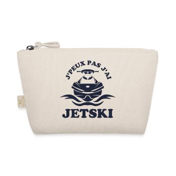 Jetski Ich kann nicht Ich habe Jetski - Bio-Täschchen - Natur - Vorne